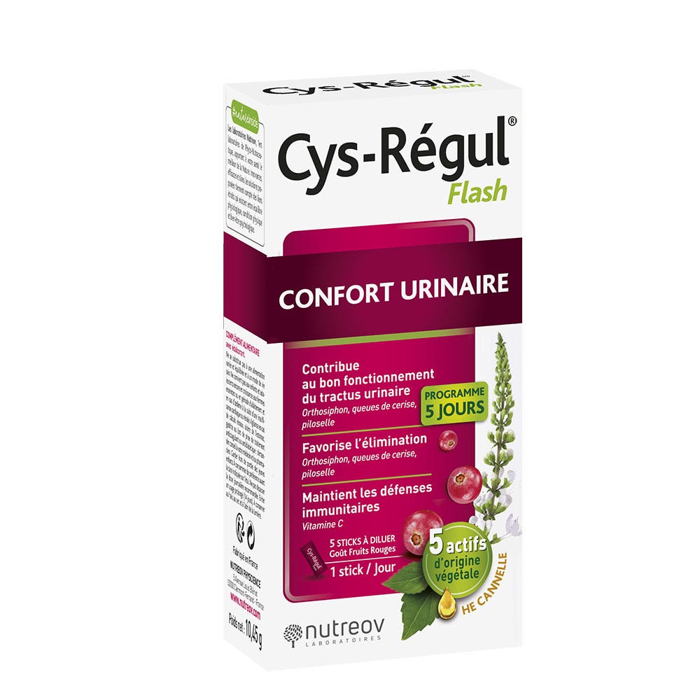 Nutreov Cys-Regul Confort urinario flash plaintext acción rápida