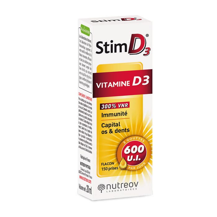 Vitamina D3 Inmunidad Huesos Dientes 20ml Stim D3 Nutreov