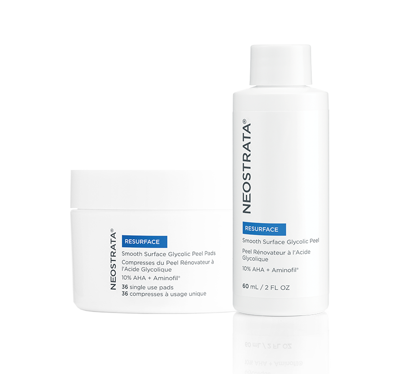 Neostrata Resurface Peel Renovador Glicólico 10% AHA + Compresas 60 ml + 36 Compresas de un solo uso