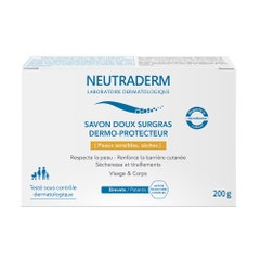 Neutraderm Jabón sólido dermo-protector de surgras suaves Piel seca 200g