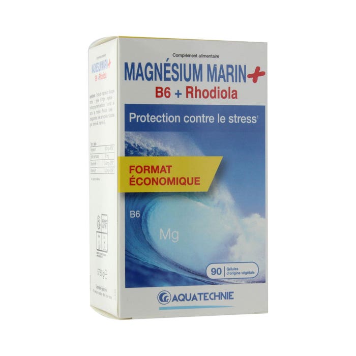 Magnesio Marina + B6 + Rhodiola 90 Gélulas Biotechnie