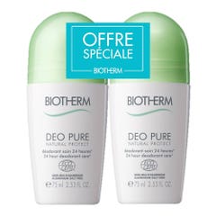 Biotherm Deo Pure Desodorante Natural Protect 24h 2x75ml