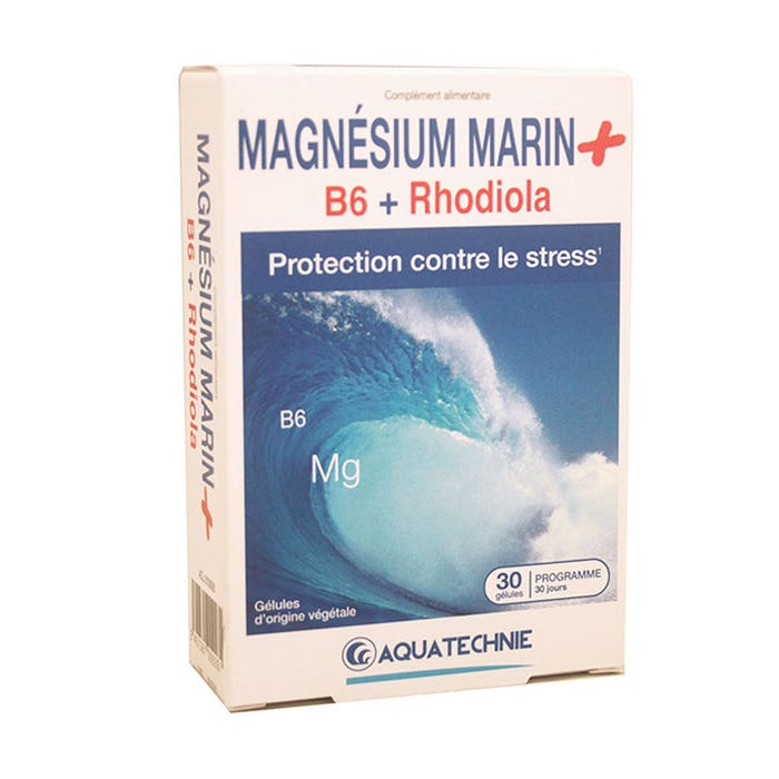 Magnesio Marina + B6 + Rhodiola x30 Gélulas Biotechnie