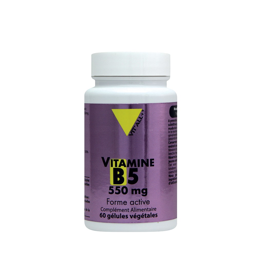 Vit'All+ Vitamina B5 550 mg 60 cápsulas