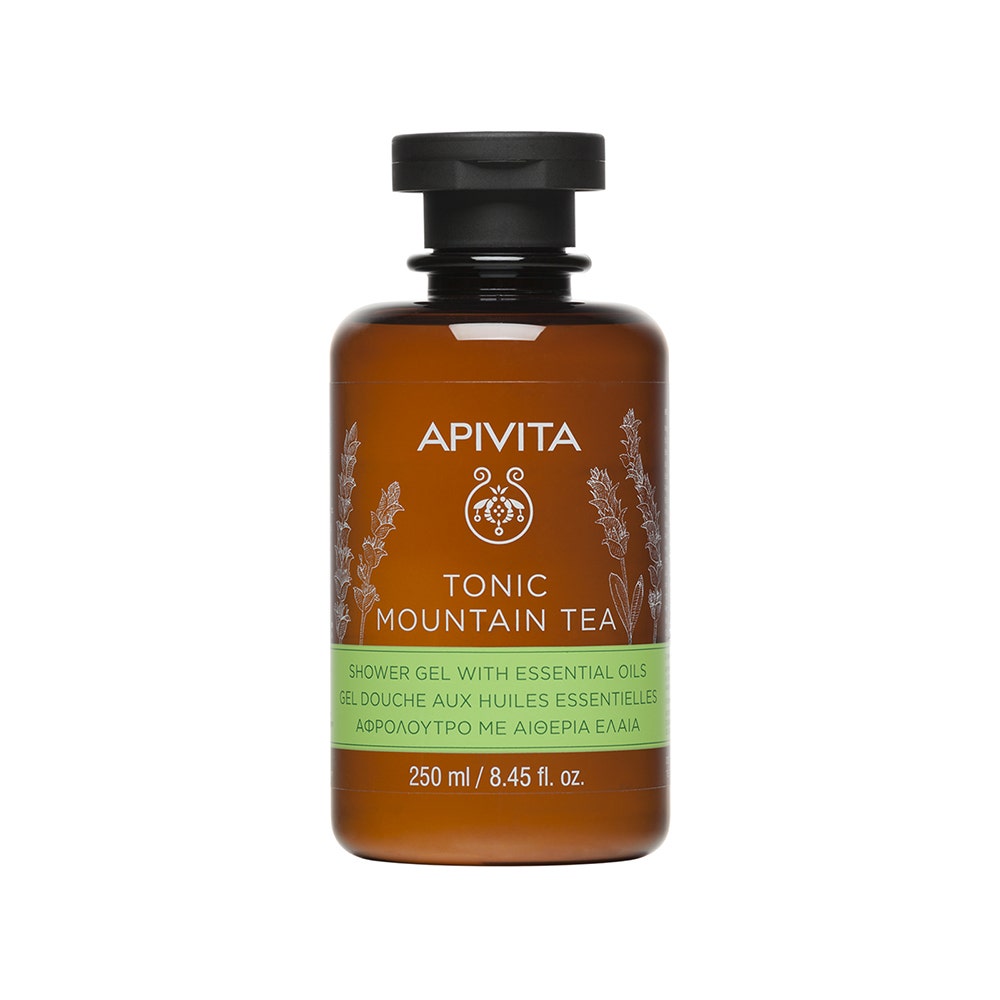 Apivita Tonic Gel de ducha con aceites esenciales con té de montaña 250 ml
