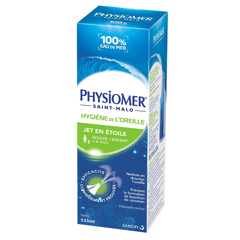 Physiomer Higiene oídos Star Jet Adultos y niños 115 ml