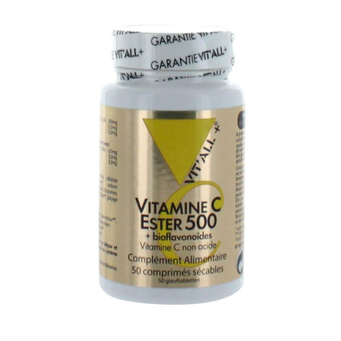 Vit'All+ Vitamina C Ester 500 50 Comprimidos Divisibles Vit’all+ 50 Comprimés
