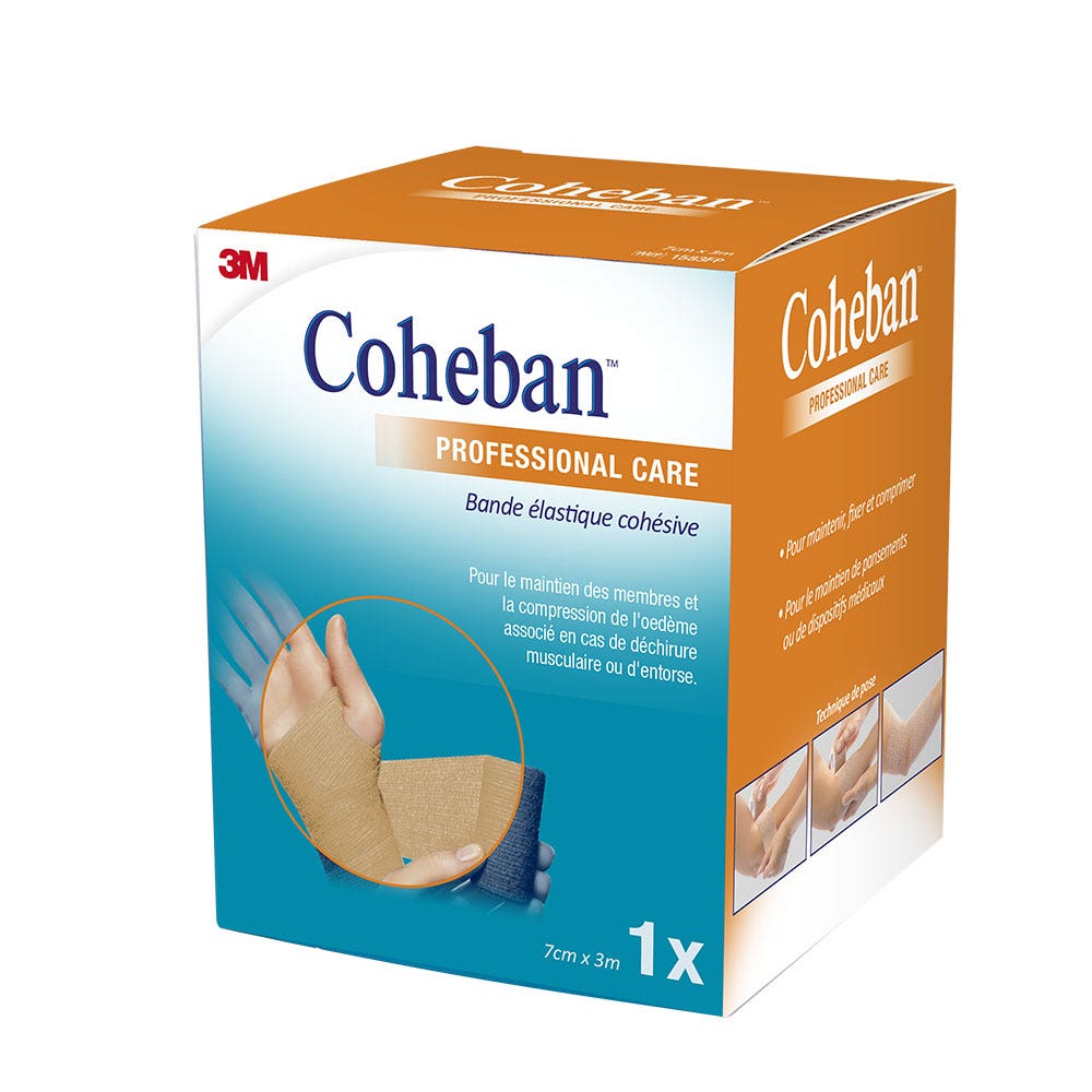 3M Coheban Bandas elásticas cohesivas Silla 7cmx3m