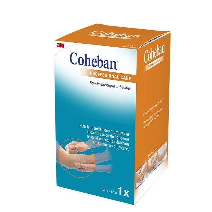 Coheban Venda Compresiva Cohesiva Color Carne 10cm X 3.5m 10cmx3,5m Chair Nexcare
