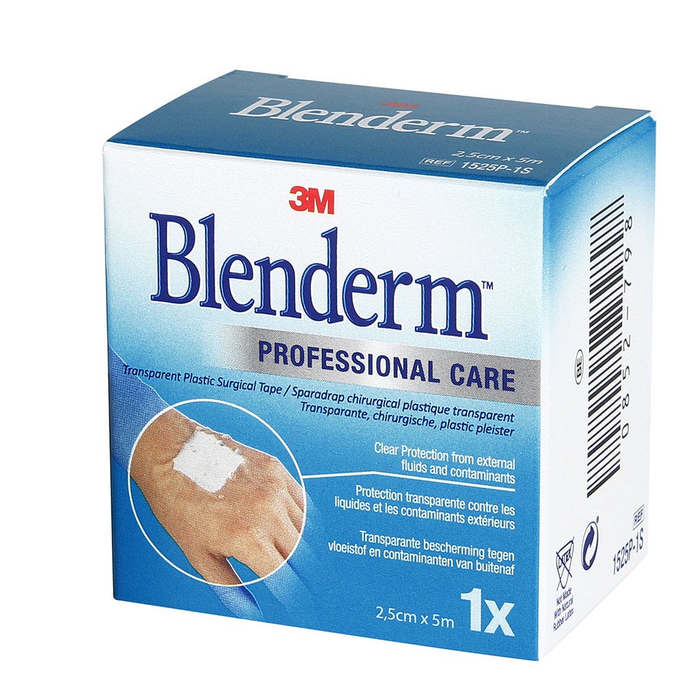 3M Blenderm Yesos quirúrgicos de plástico Transparente 2,5cmx5m