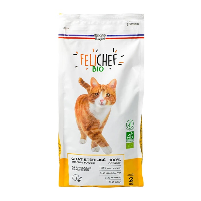 Croquetas ecológicas sin cereales 2kg Felichef para gatos adultos Sauvale Production