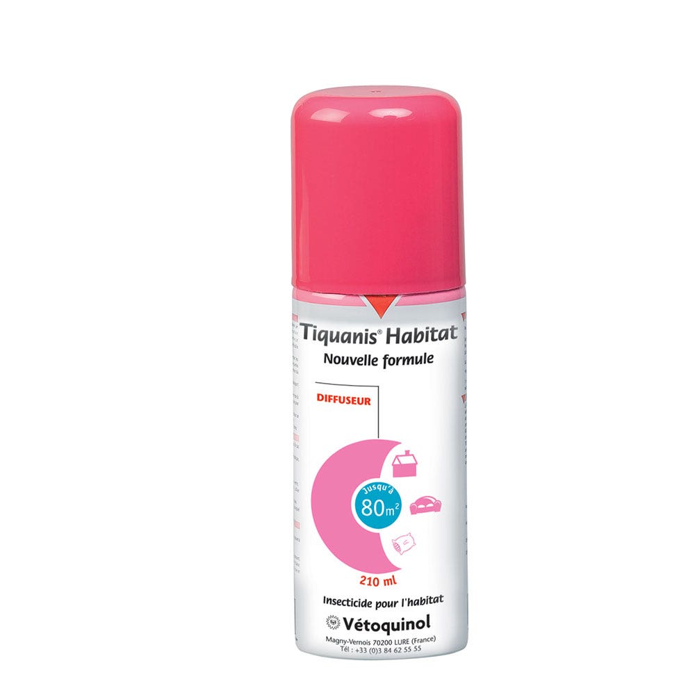 Vetoquinol Tiquanis Insecticida para el Habitat Difusor 210 ml - Easypara