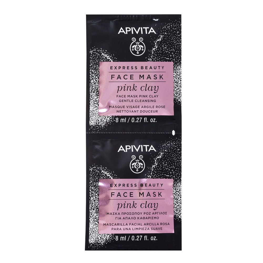 Apivita Mascarilla Facial Limpiadora Suave Arcilla Rosa Masque Visage 2x8ml