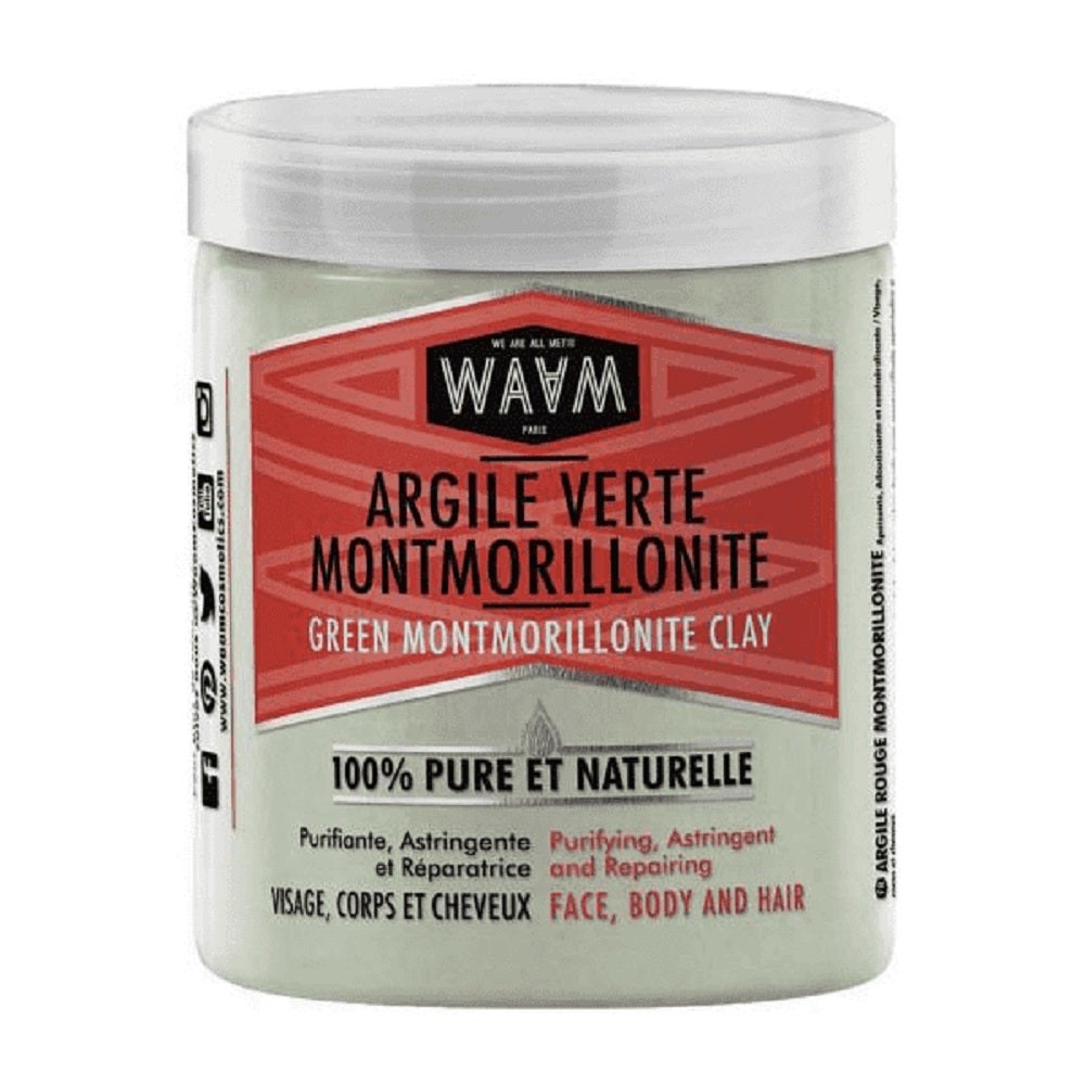 Waam Arcilla verde montmorillonita rostro cuerpo cabello 250g