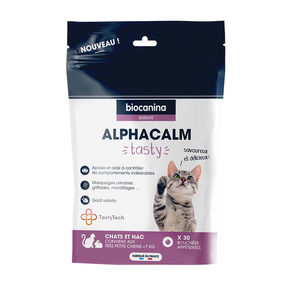 Biocanina Serenidad Alphacalm Sabroso Gato x30 Bocados de comida