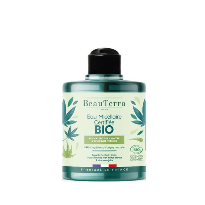 Agua micelar con Aceite de Cáñamo Bio y Aloe Vera 500 ml Beauterra