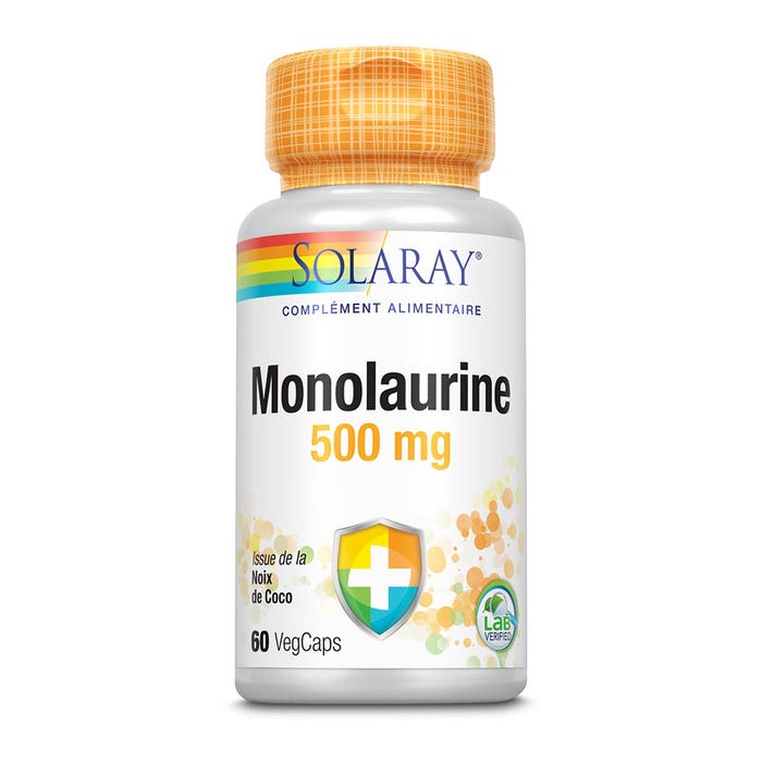 Monolaurina 500 mg x60 cápsulas vegetales Solaray