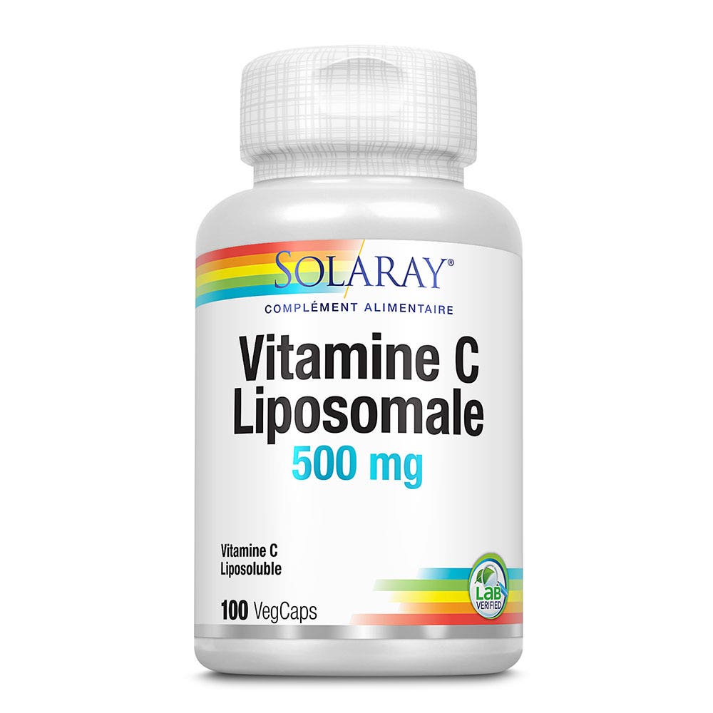 Solaray Vitamina C Liposomal 500 mg 100 cápsulas vegetales