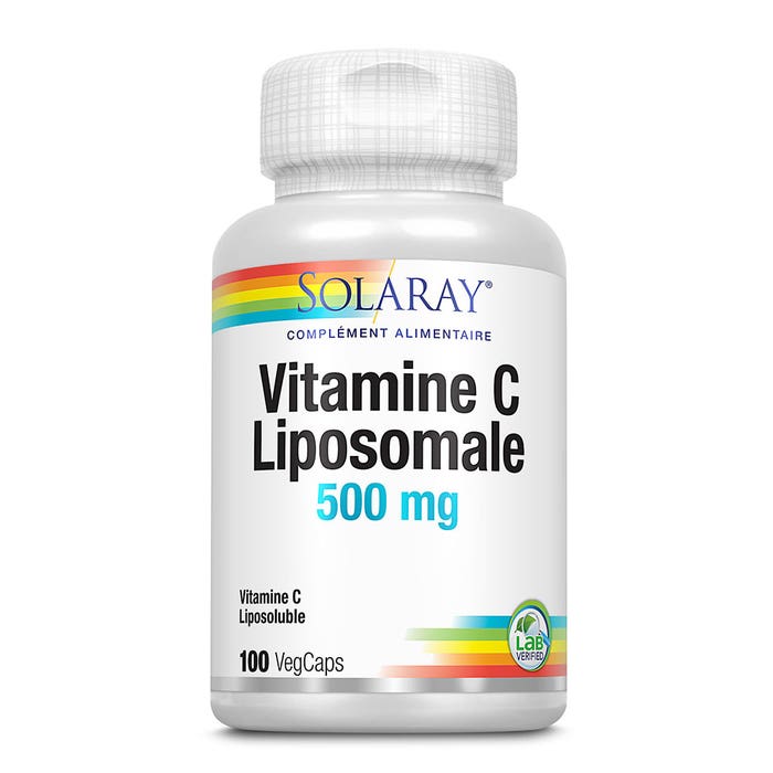 Vitamina C Liposomal 500 mg 100 cápsulas vegetales Solaray