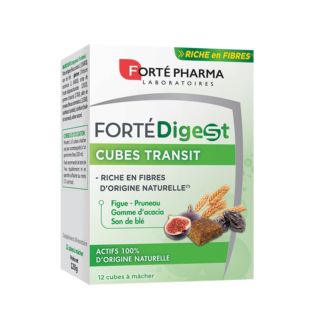 Forté Pharma Forté Digest Tránsito rico en fibras 12 cubitos