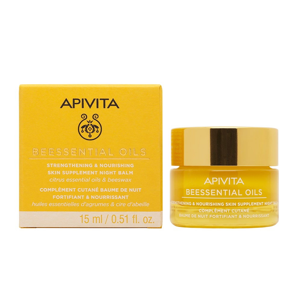 Apivita Beessential Oils Bálsamo de noche fortificante y nutritivo 15ml