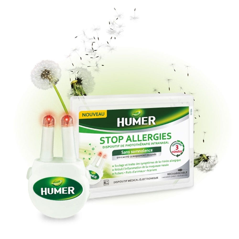 Humer Stop Alergias Dispositivo de fototerapia intranasal