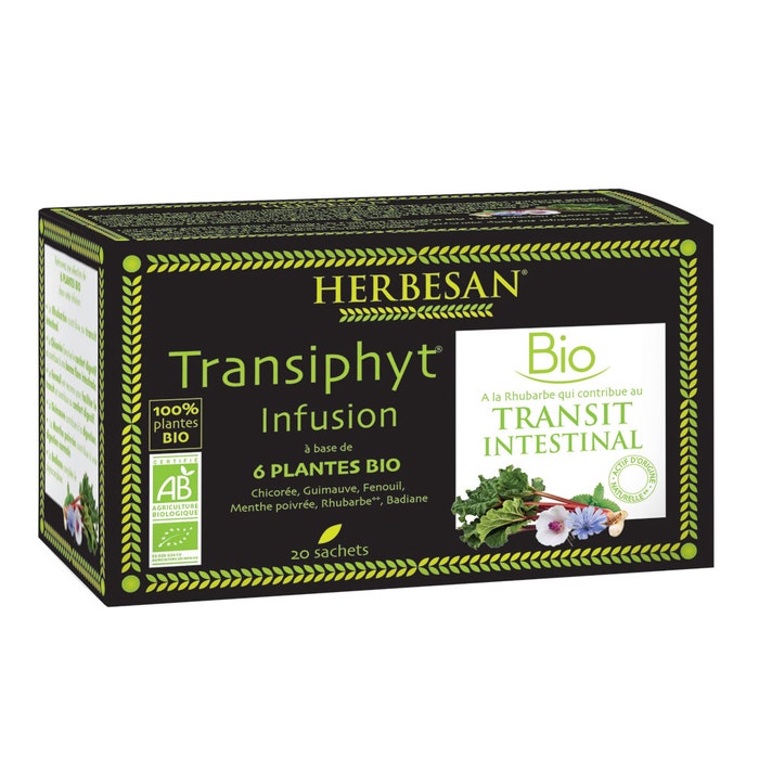Transiphyt Infusión con 6 plantas Bio x20 sobres Herbesan