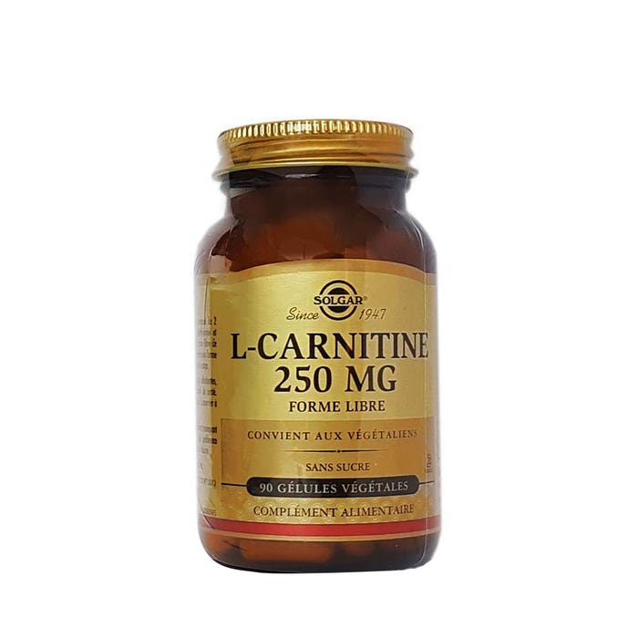 Solgar L-Carnitina 250 mg FormeLibre 90 cápsulas