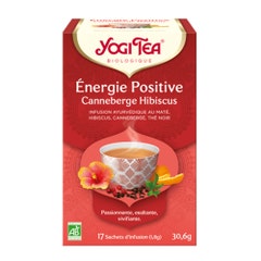 Yogi Tea Energía positiva Canneberge Hibisco 17 sobres