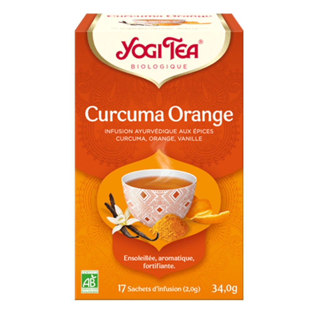 Yogi Tea Infusión bio cúrcuma y naranja 17 bolsitas