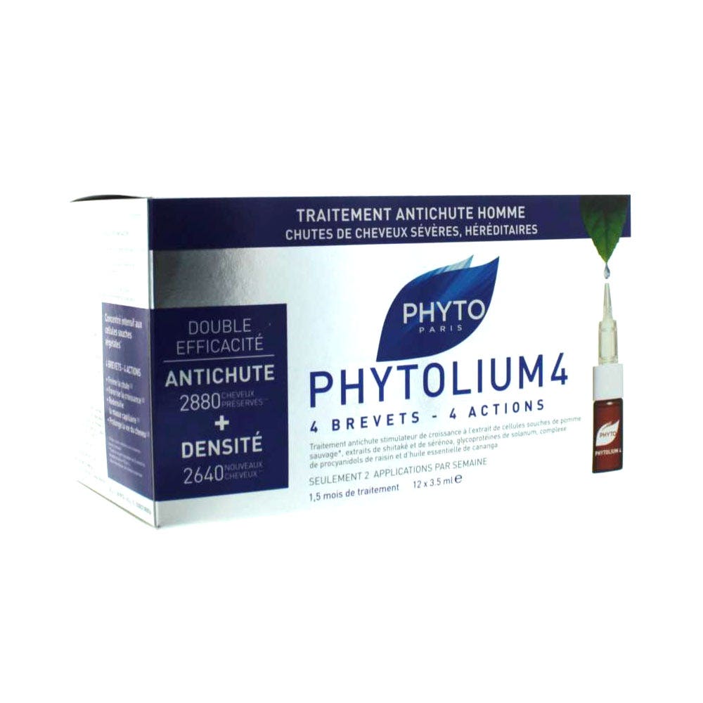 Phyto Paris 4 Tratamiento Anticaida Hombre 12x3. 5 ml