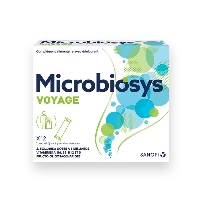 Microbiosys Viaje 12 sobres Sanofi