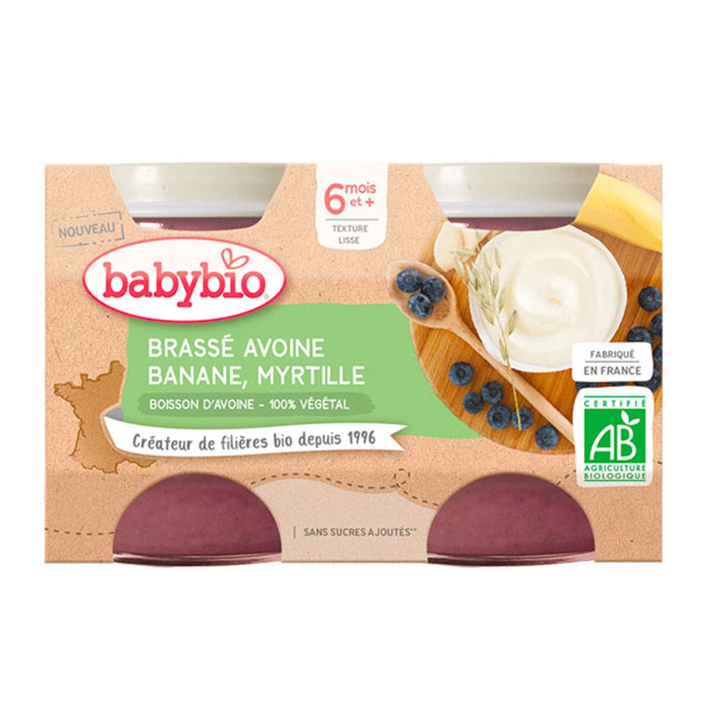 Babybio Postres Potitos bio mezcla vegetal 6 meses o más 2x130g