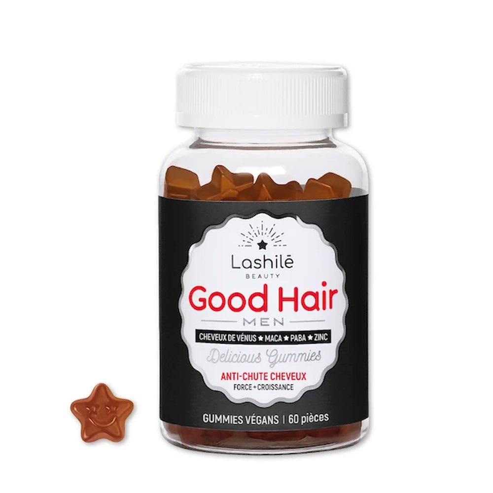 Lashilé Beauty Good Hair Men Anticaída 60 gominolas