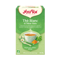 Yogi Tea Té blanco con aloe vera ecológico 17 bolsas