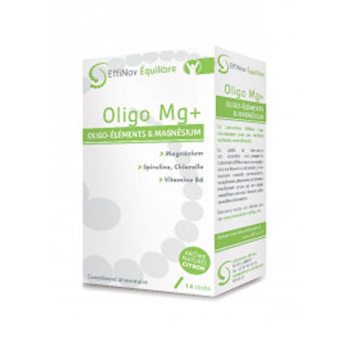 Oligoelementos Mg 14 palos Oligoelementos y magnesio Effinov Nutrition
