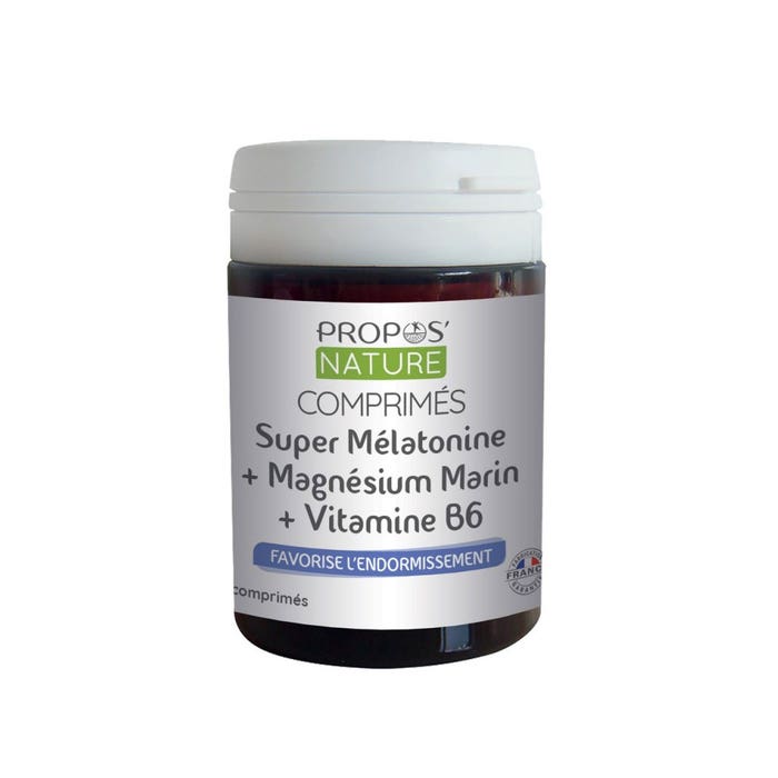 Propos'Nature Super Melatonina + Magnesio Marino + Vitamina B6 60 comprimidos