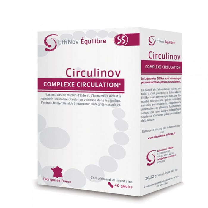 Circulinov 40 cápsulas Complejo de Circulación Effinov Nutrition