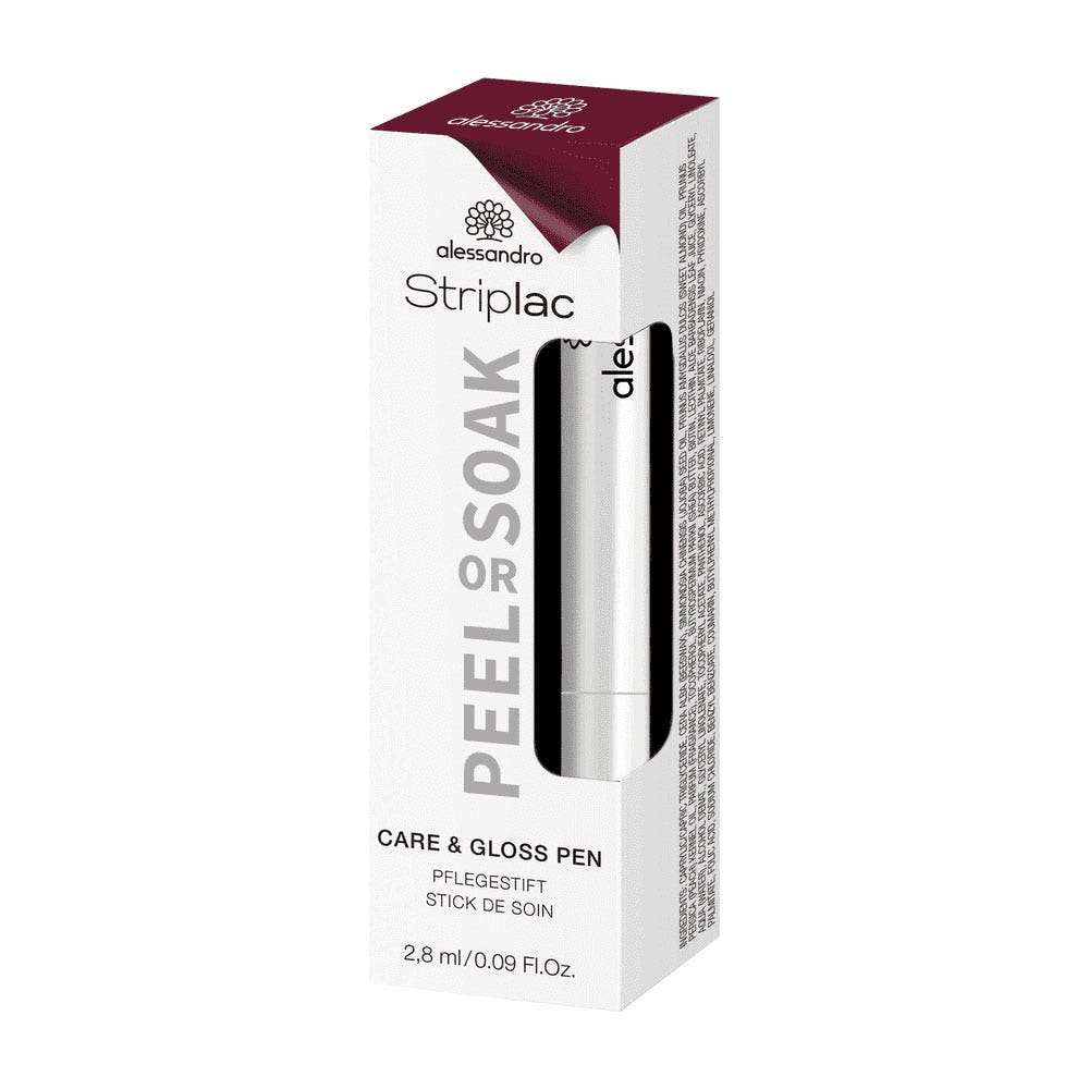 Alessandro Striplac Care &amp; Gloss Pen Rotulador Peel Or Soak 2.8 ml