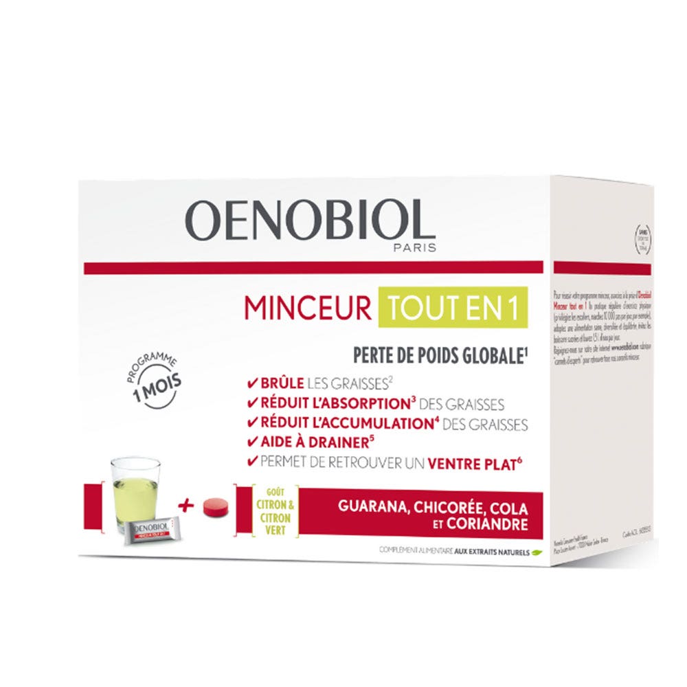 Oenobiol Silueta Todo en 1 30 Barritas + 60 Comprimidos