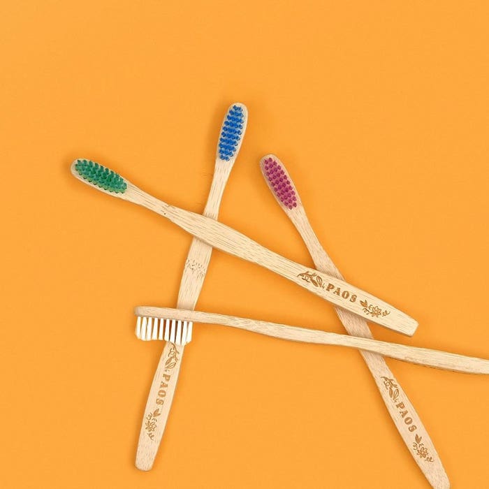Cepillo de dientes de bambú x1 Paos