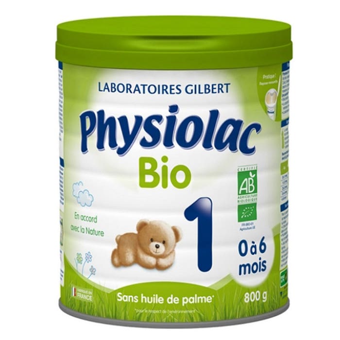 Leche ecológica en polvo 1 Para bebés de 0 a 6 meses Physiolac