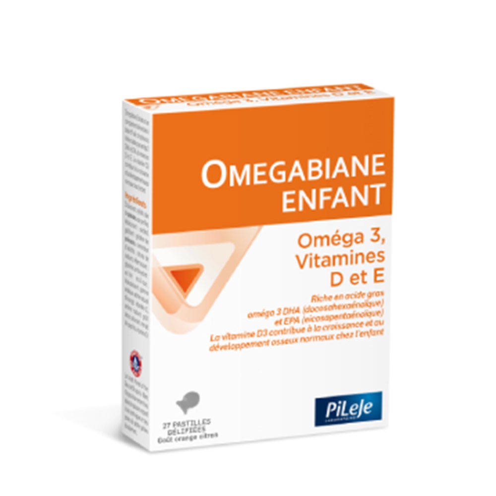 Pileje Omegabiane Niño Omega3, Vitamina D & E Pastillas Gelificadas X27 27 Pastilles Gelifiees