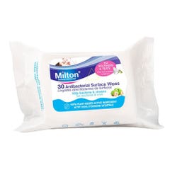 Milton Toallitas desinfectantes para superficies biodegradables x30
