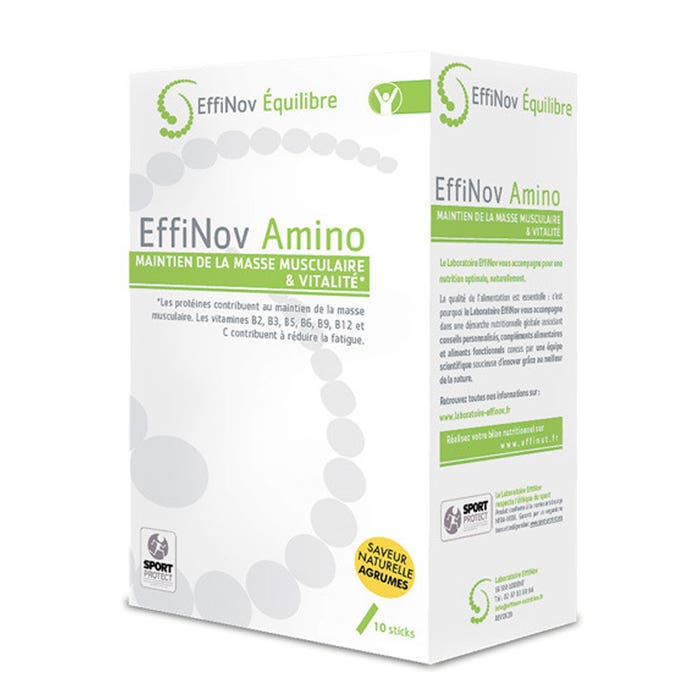Effinov Nutrition Amino Mantener la masa muscular y la vitalidad 10 palos