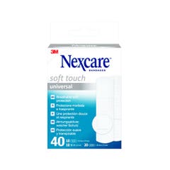 Nexcare Apósitos Soft Touch Protectora suave y Respire x40