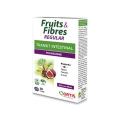 Ortis Frutas y fibras Tránsito intestinal regular 30 comprimidos