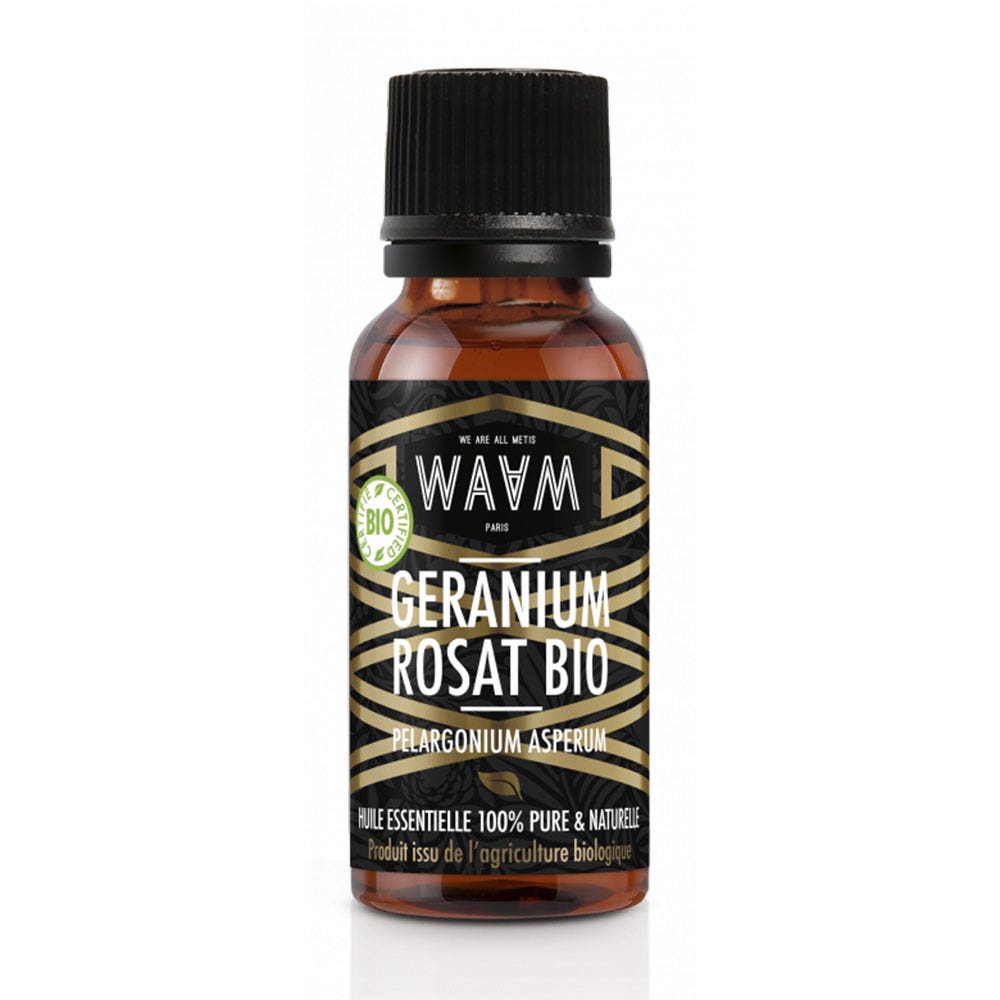 Waam Aceite esencial ecológico de geranio rosado 10 ml
