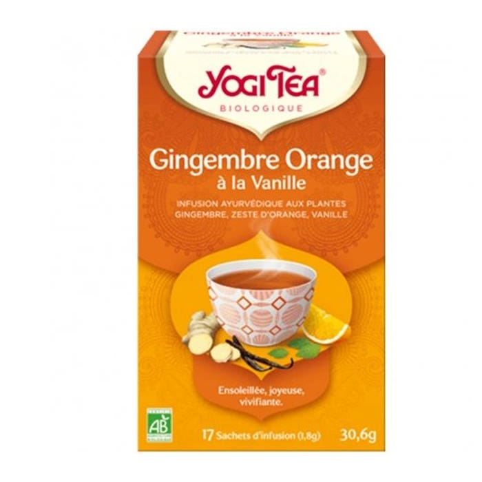 Jengibre naranja 17 sobres Yogi Tea