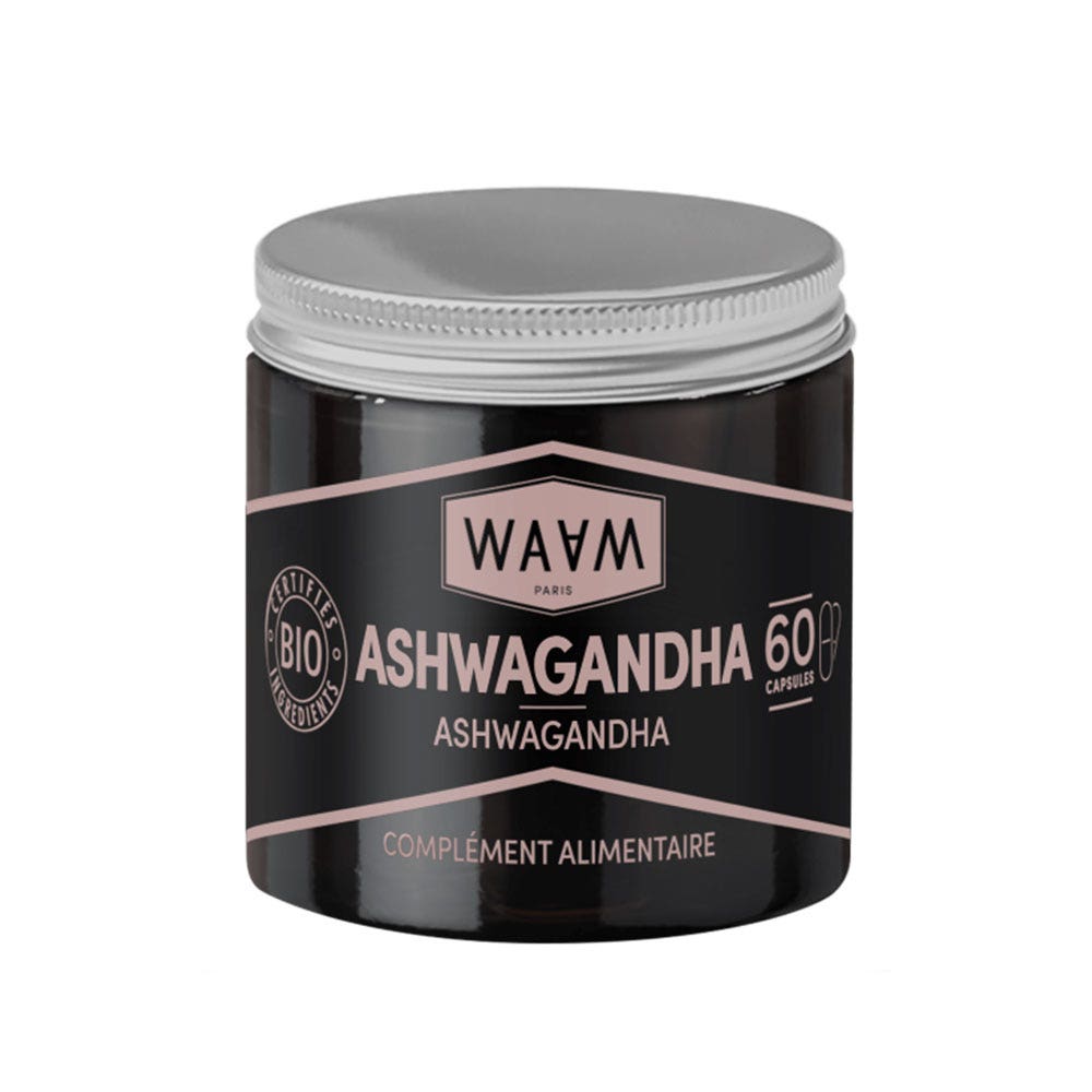 Waam Cápsulas de Ashwagandha ecológica 60 cápsulas